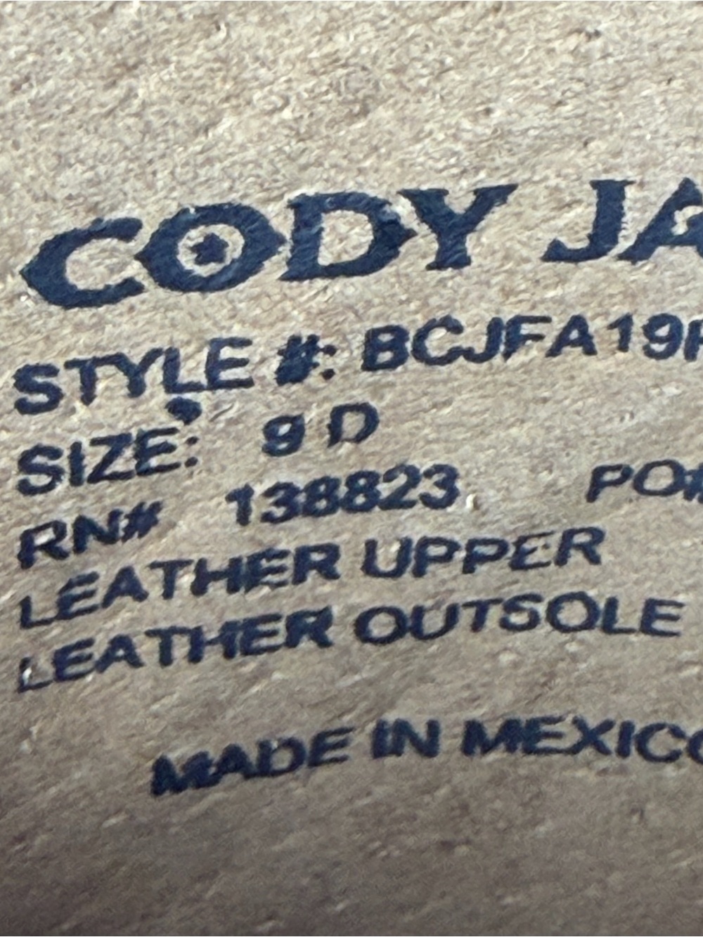 Cody James men's western boots distressed leather detailed embroidery size 9D - Picture 12 of 13